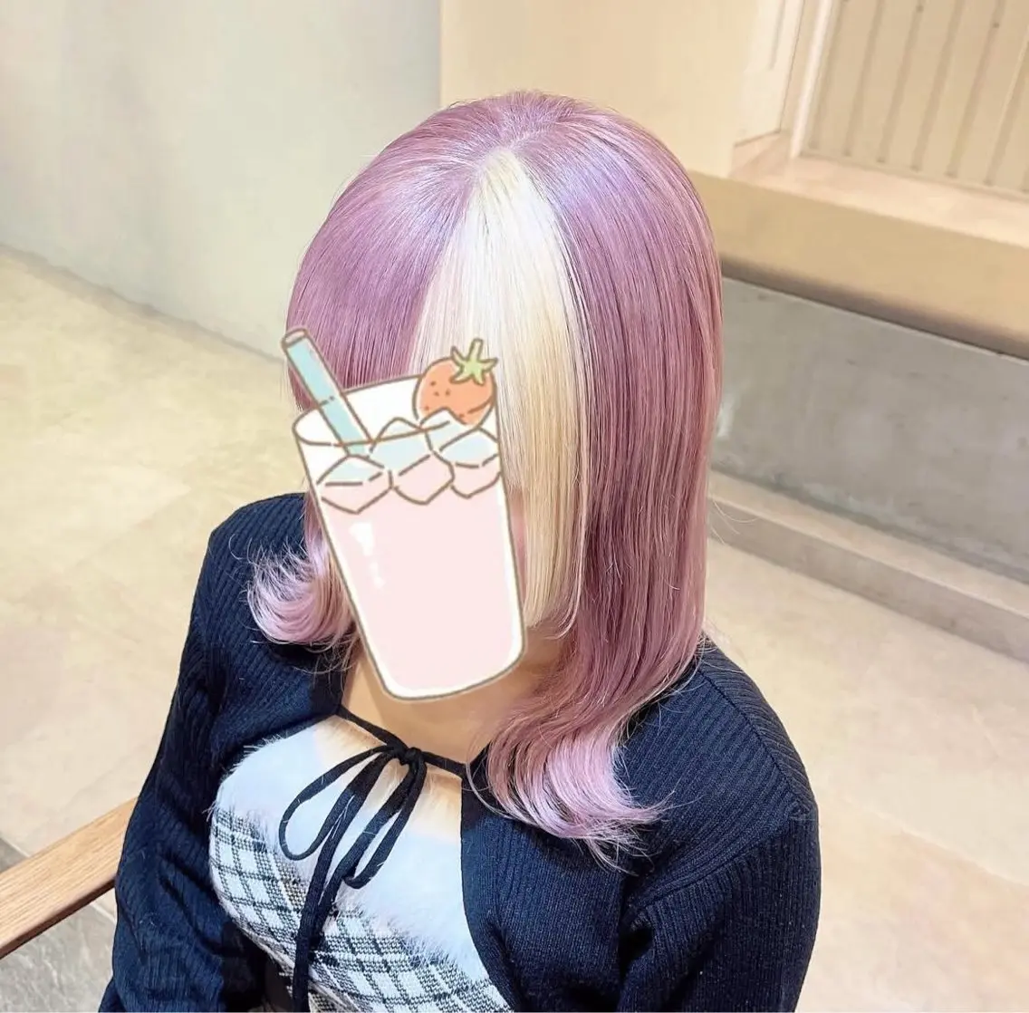 🌹周りと差を付けたい方へ🌹【似合わせカット+ブリーチ+カラー+選べるトリートメント】の写真