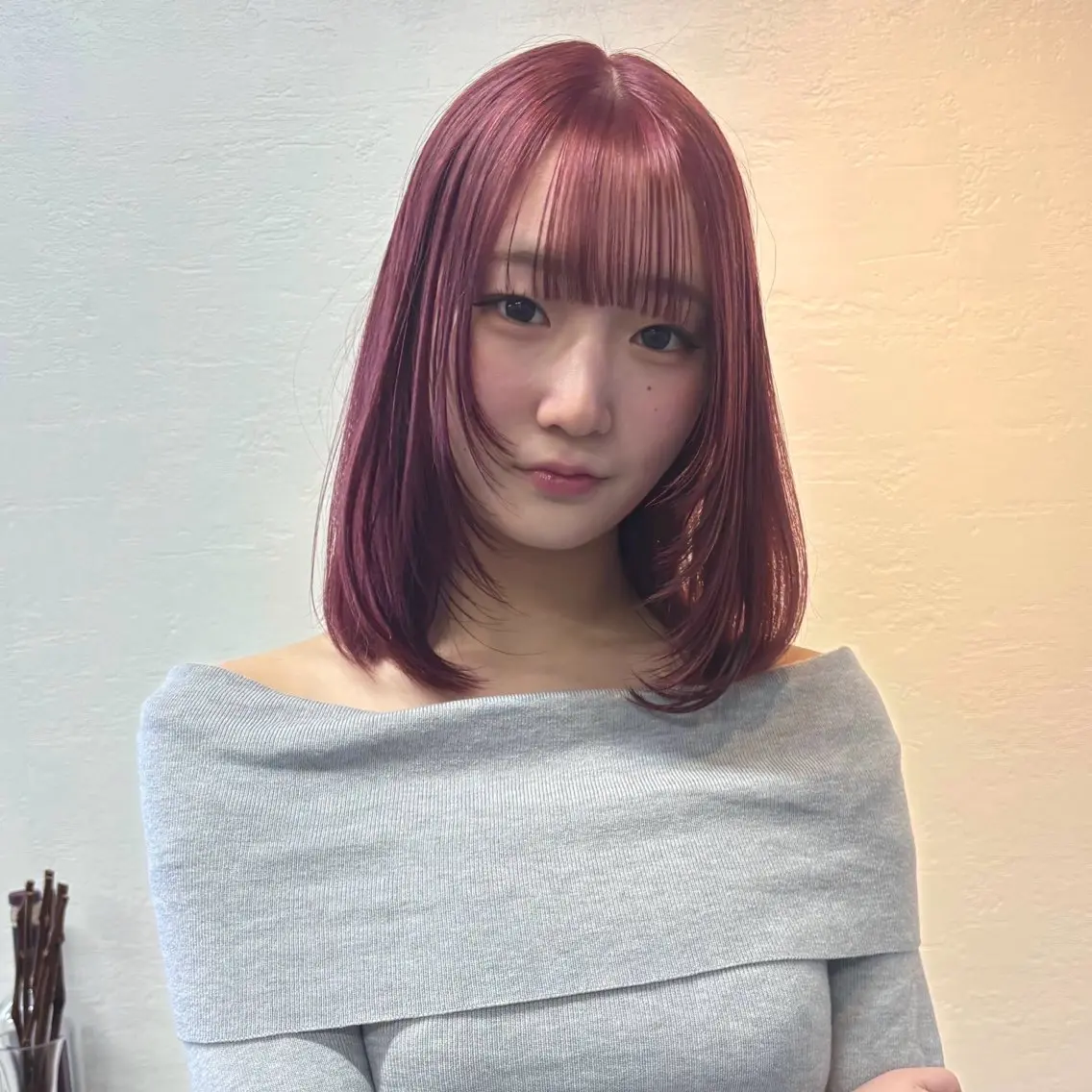 ミディアム カラー メイ ☪️のヘアスタイル
