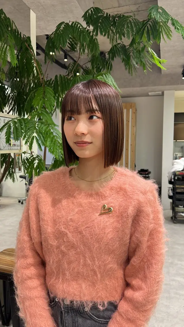 ショート ボブ カット 透明感カラー/レイヤ ー/ MARIEのヘアスタイル