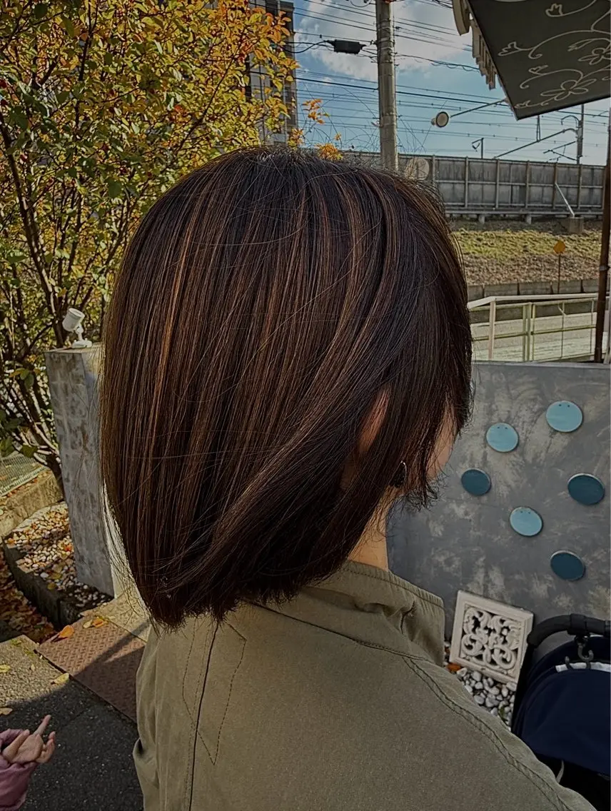 表面ハイライト＋ワンカラーの写真