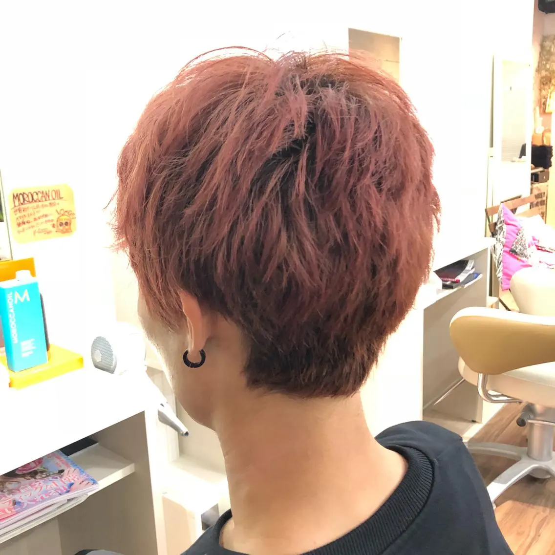 ショート カラー メンズ ヘアカラー トリートメント 正木 彩音のヘアスタイル