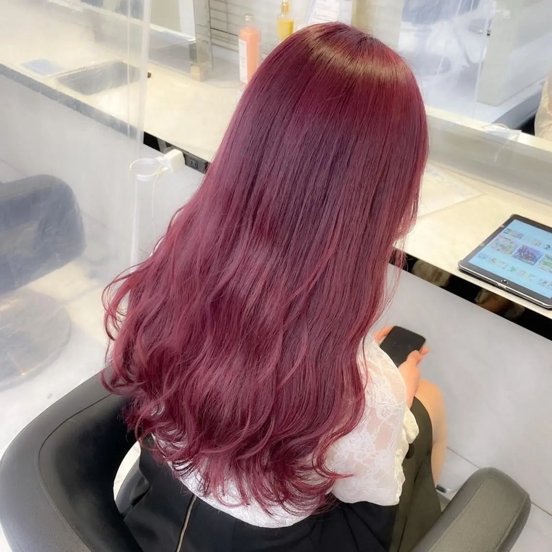 カラー girlな暖色ヘア 🪽🫧ハルナ🎀のヘアスタイル