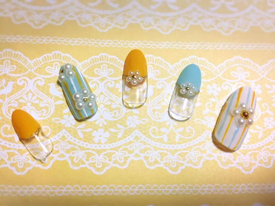 ネイル 成人式 ジェルネイル Rairia nail本八幡店のネイルデザイン