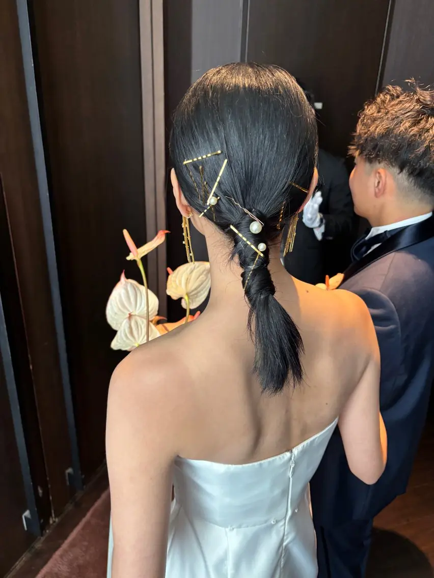 ヘアアレンジ 結婚式・ブライダル 垢抜けヘアメイク職人 💄甲斐恵和のヘアスタイル