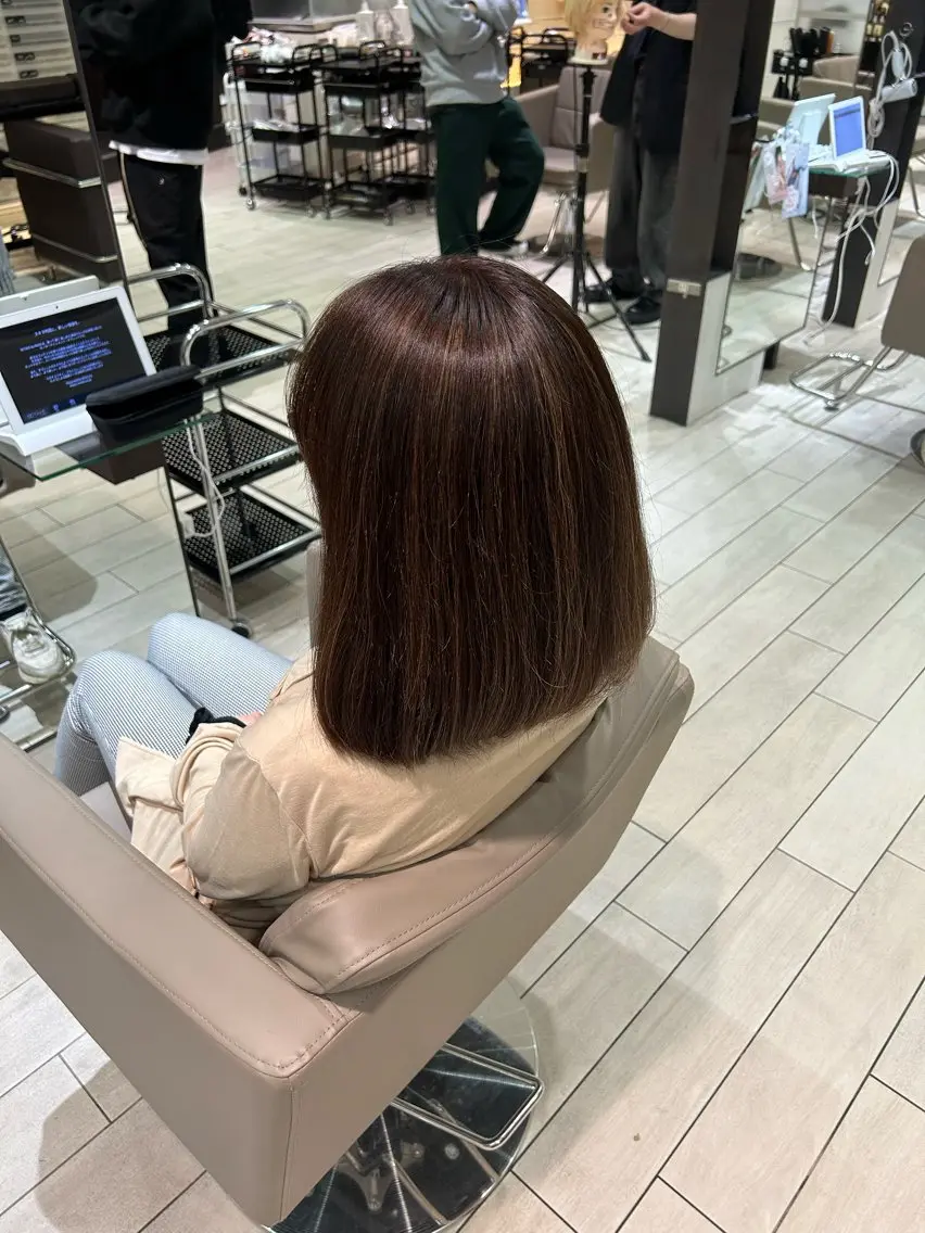 カラー ハイライトカラー ヘアカラー 杉原 ひよりのヘアスタイル