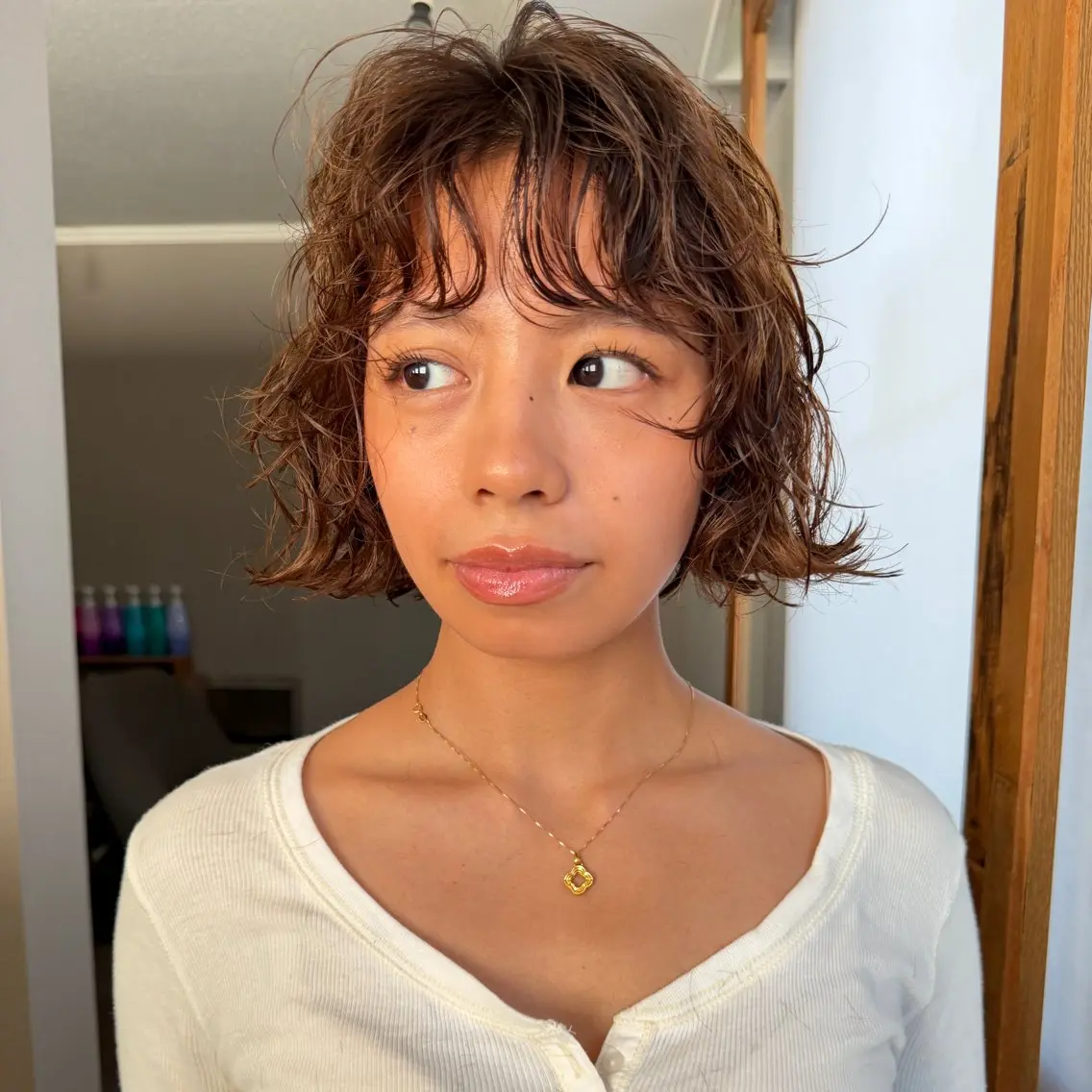 ショート パーマ カット パーマ パーマ/透明感カラー 元町🌱takutoのヘアスタイル