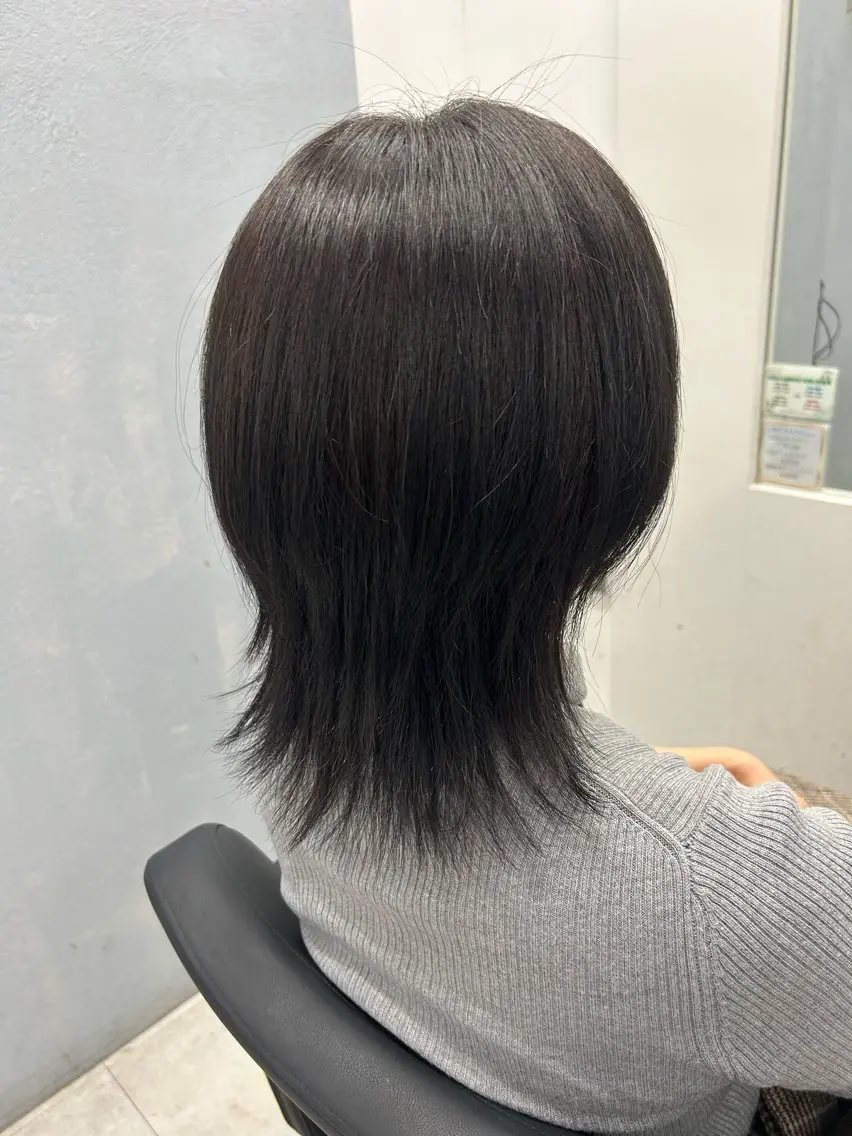 ミディアム カット ヘアカラー カットモデル急募🌈 技術責任者久保のヘアスタイル