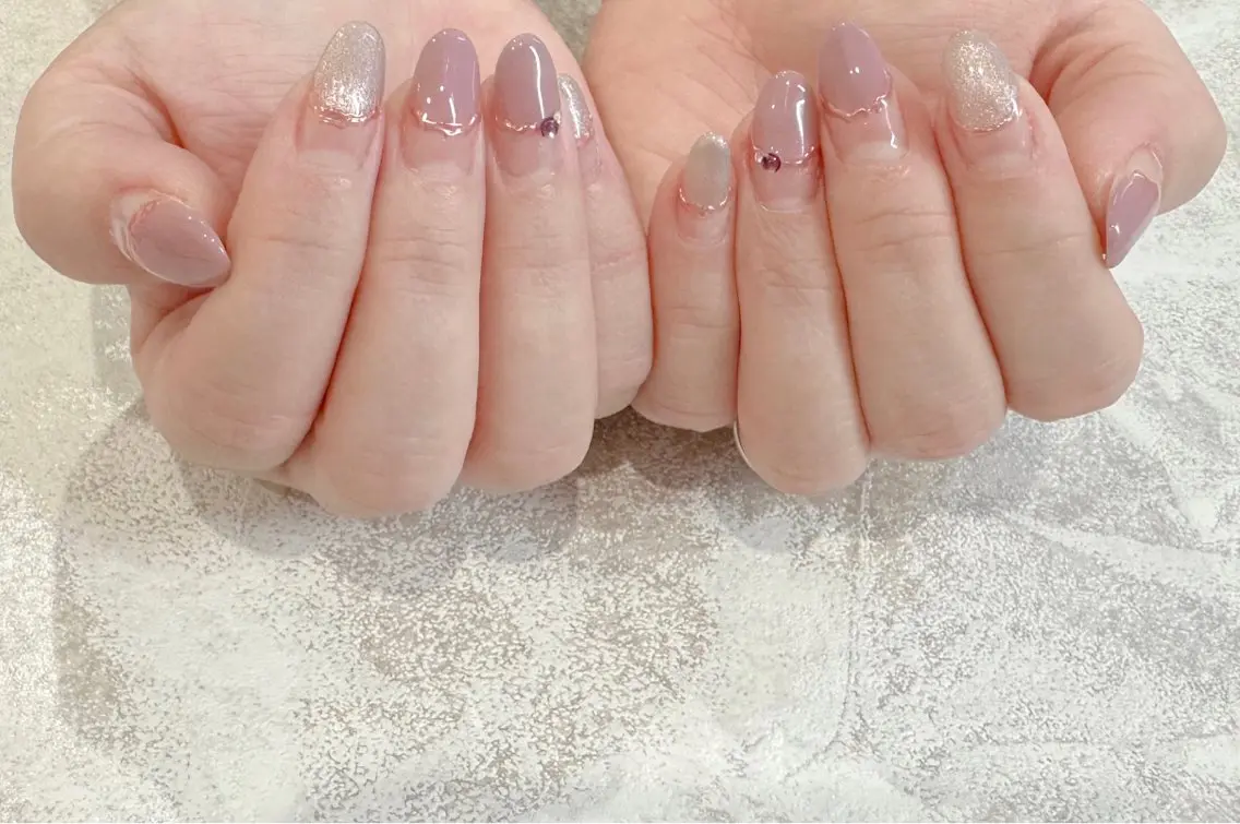 ネイル クリアネイル ジェルネイル オフィスネイル パラジェル ショートネイル ハンドネイル Luana nail (ルアナネイル)のネイルデザイン