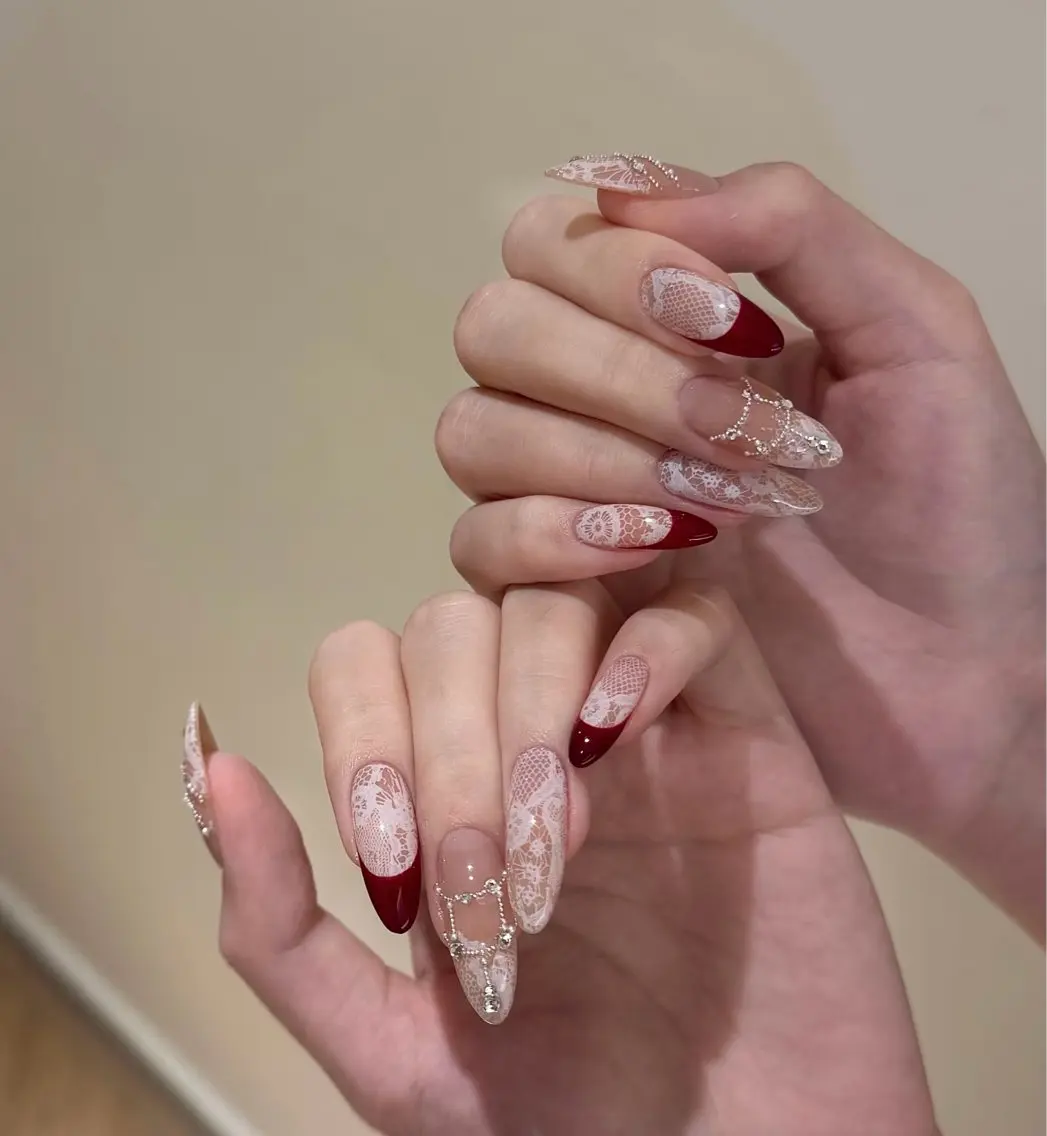 ネイル アートネイル オーロラネイル チークネイル 長さ出し フットネイル ハンドネイル Blossom nail_研修のネイルデザイン