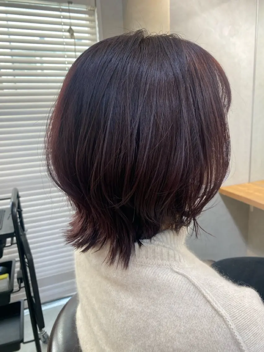 ミディアム ヘアカラー 🫧透明感カラー🫧 佐野花苗[新宿]のヘアスタイル