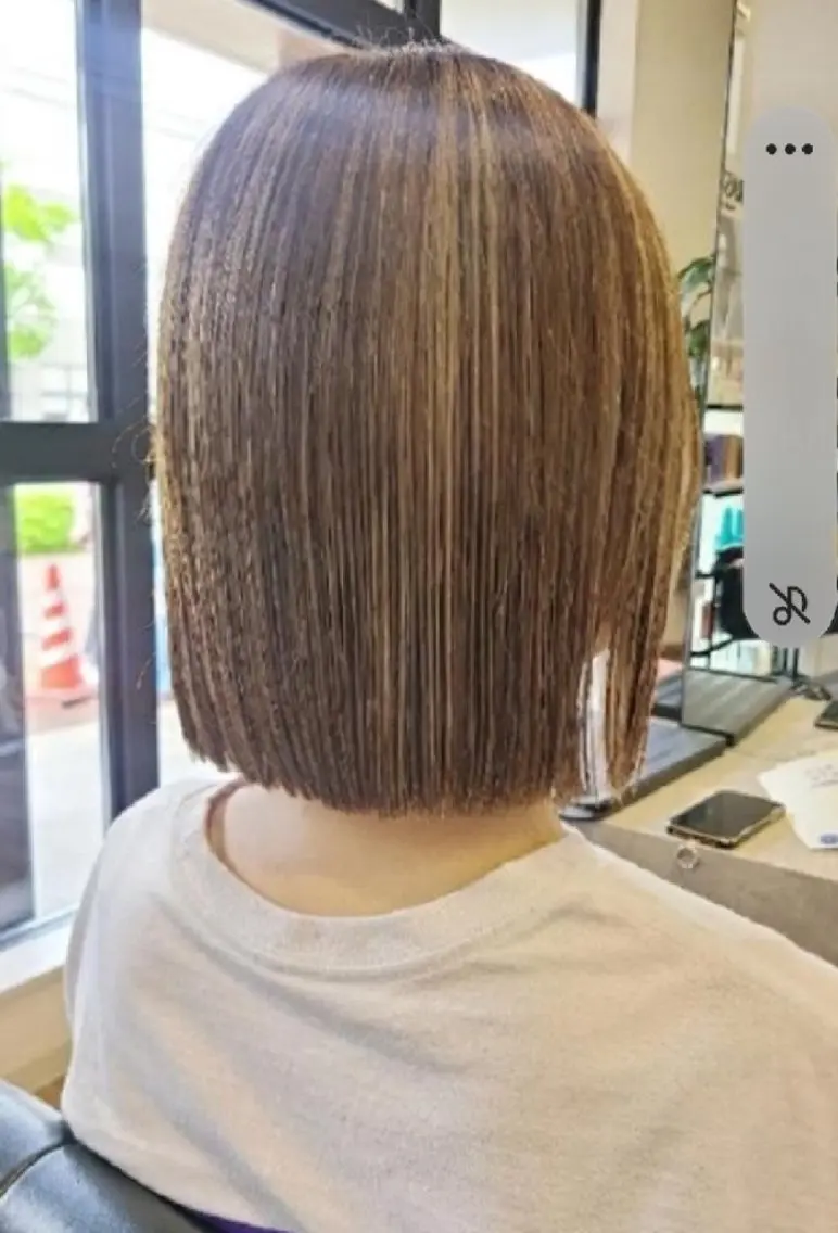 ミディアム カラー カット ヘアカラー トリートメント 関口 友菜のヘアスタイル