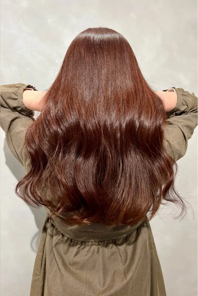ロング カラー ブラウンカラー カット ヘアカラー トリートメント 髪質改善/縮毛矯正 レイヤー/松川匠のヘアスタイル
