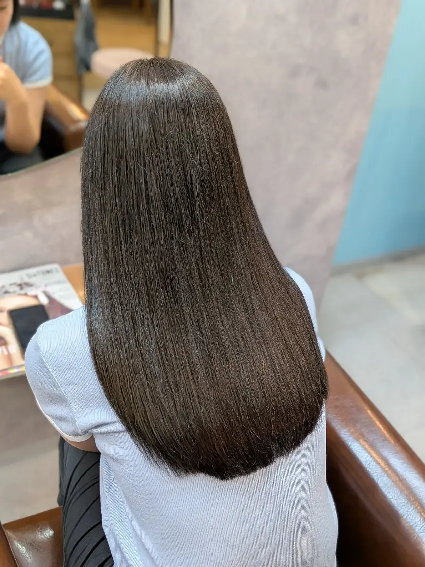 セミロング ヘアカラー トリートメント 🍀【脱芋】 tomoha🍀のヘアスタイル