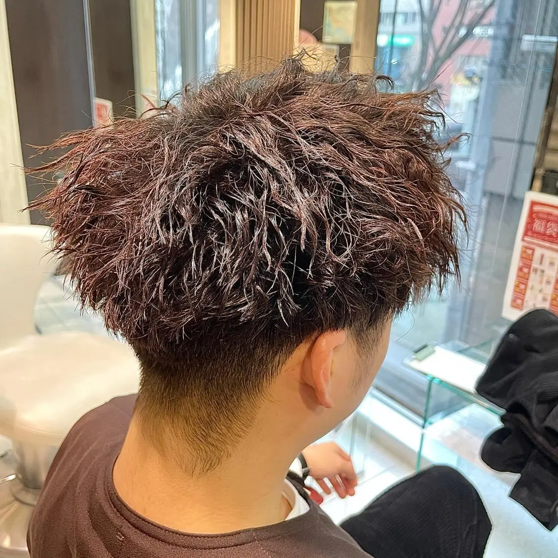 ショート ツイストパーマ カット 中島 稔/稲毛メンズパーマのヘアスタイル