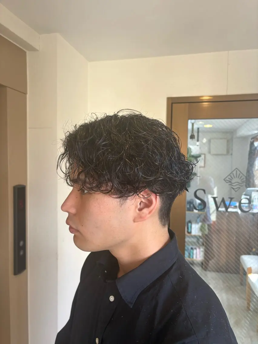 パーマ メンズ 内山 綺琉のヘアスタイル