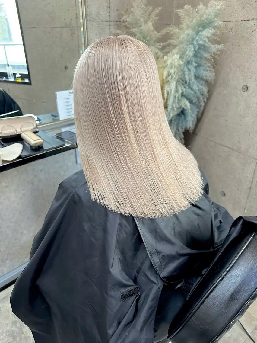 セミロング カラー ヘアカラー トリートメント ⭕️ダメージレス特化 髪質改善🥇丸山憲人のヘアスタイル