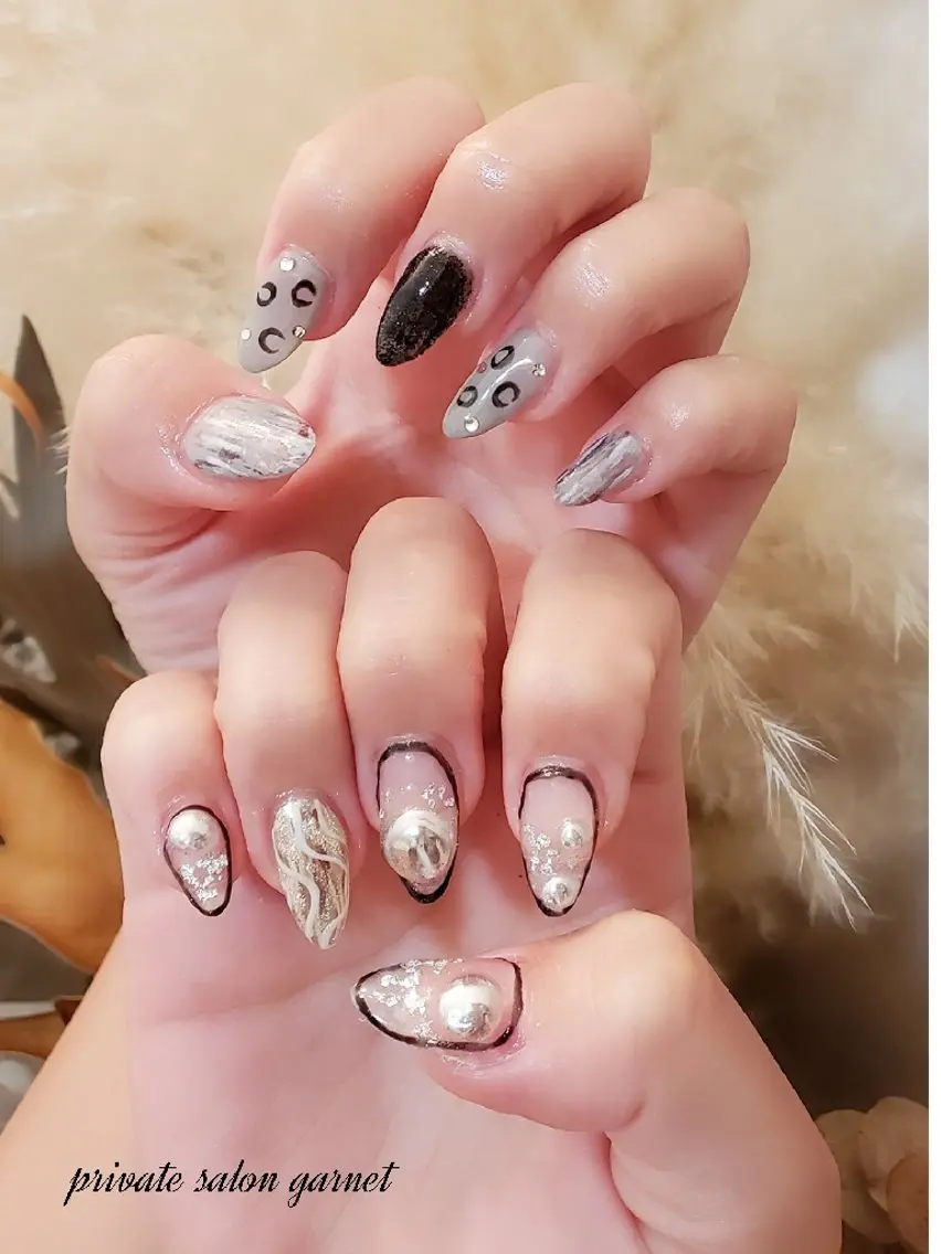 ネイル ニュアンスネイル Garnet nailのネイルデザイン