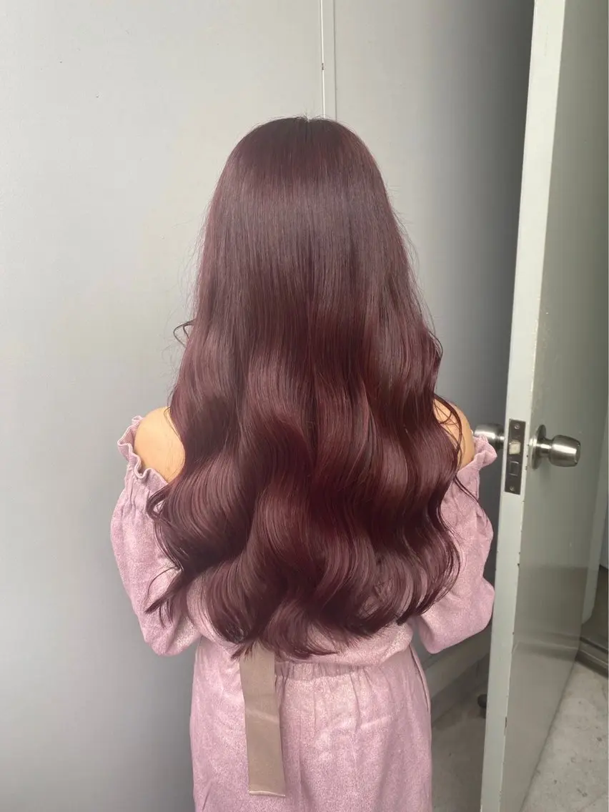 ロング カラー ヘアアレンジ ヘアカラー トリートメント ヘアセット 💗横浜美容室 💗HARUNAのヘアスタイル