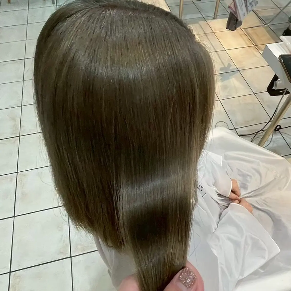 ミディアム カラー 縮毛矯正/ワンカラー モデル募集🫧田村のヘアスタイル