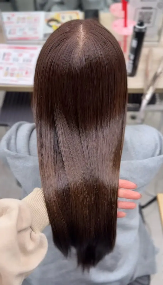 【ブリーチ🆖】ワンカラー👩🏻💞➕髪質改善トリートメント✨🫧の写真