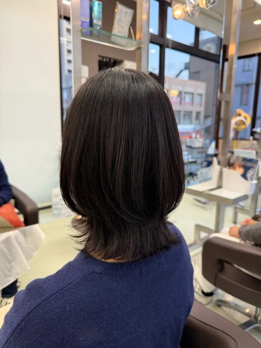 ミディアム くびれヘア カット 小芝涼介/レイヤー /メンズパーマ✂️のヘアスタイル