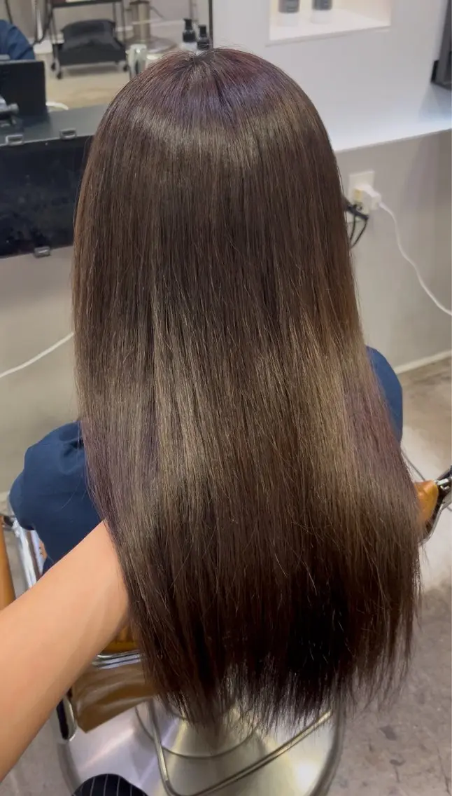 ロング カラー 透明感カラー 遠峯 海晴のヘアスタイル