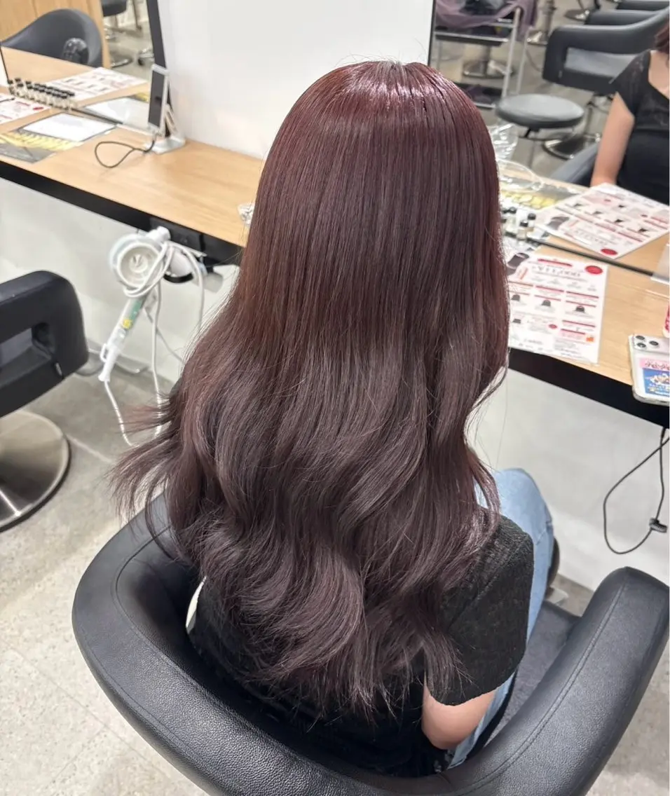 ロング ヘアカラー miku/ラベンダー 透明感カラー🪻❤︎のヘアスタイル