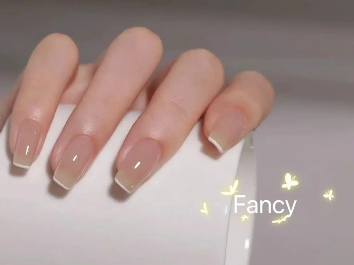 ネイル チークネイル 長さ出し フットネイル フレンチネイル ジェルネイル ハンドネイル Fancy nail salonのネイルデザイン
