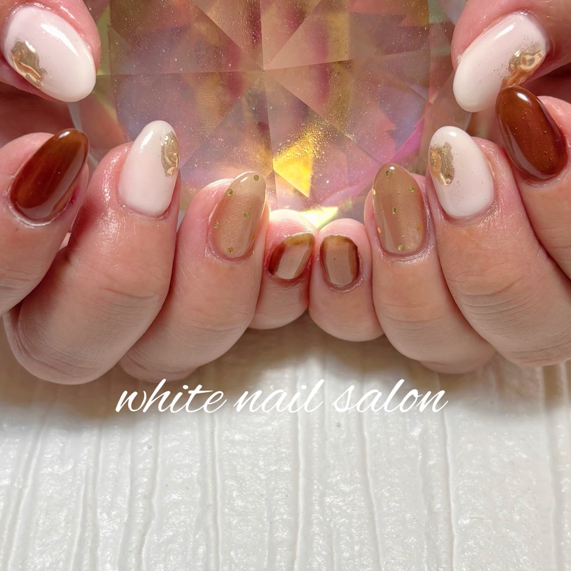 ネイル フットネイル ラメ(グリッター) ハンドネイル white nail salonのネイルデザイン