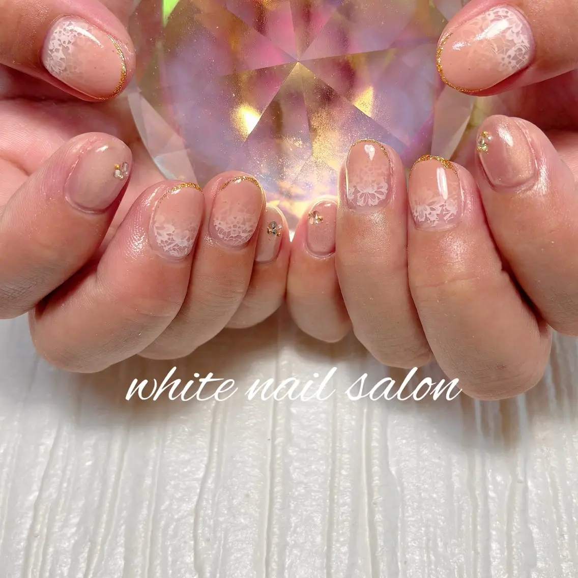 ネイル フットネイル ラメ(グリッター) ハンドネイル white nail salonのネイルデザイン