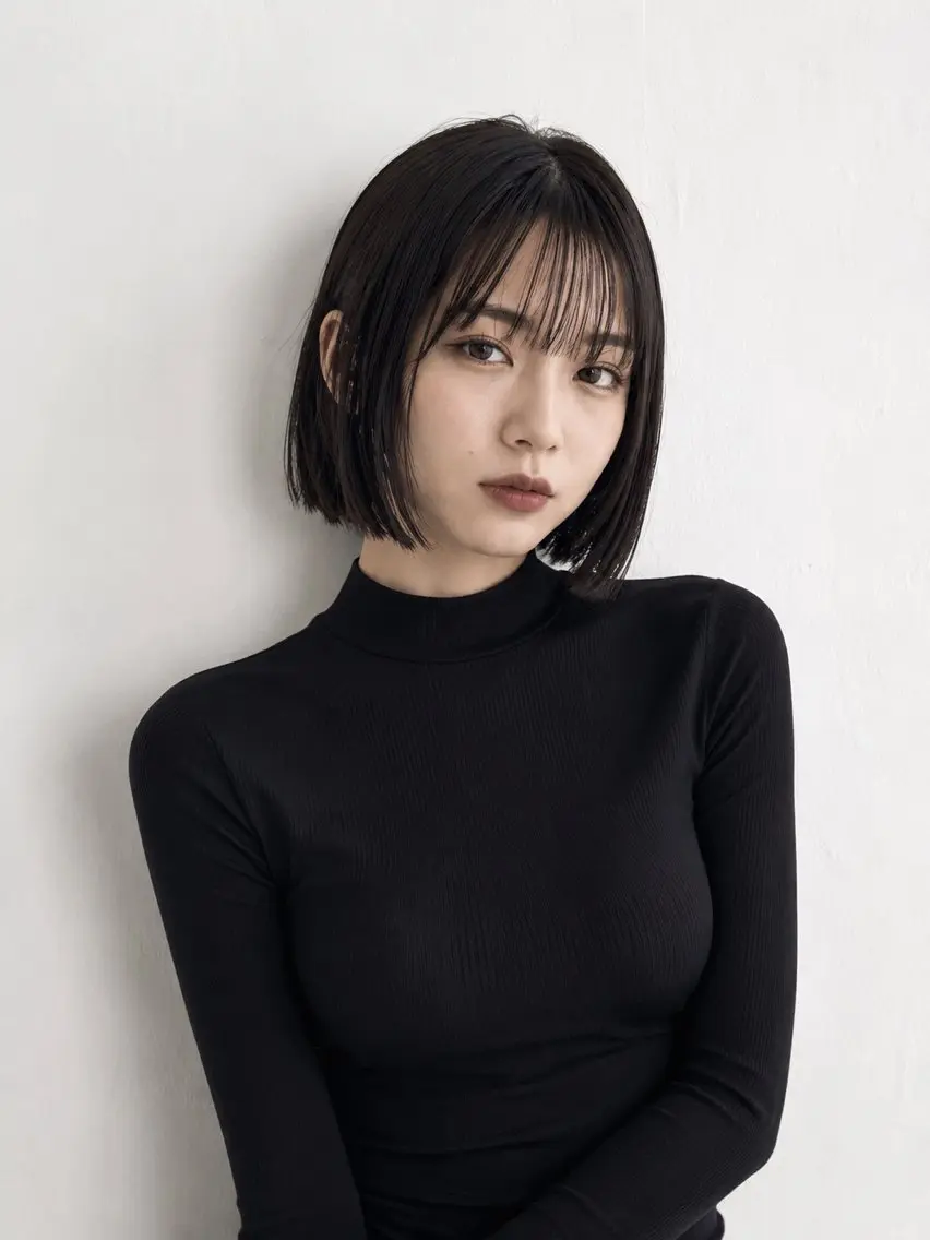 ショート カット ヘアカラー トリートメント mao🫧／髪質改善 ／縮毛矯正／ボブのヘアスタイル