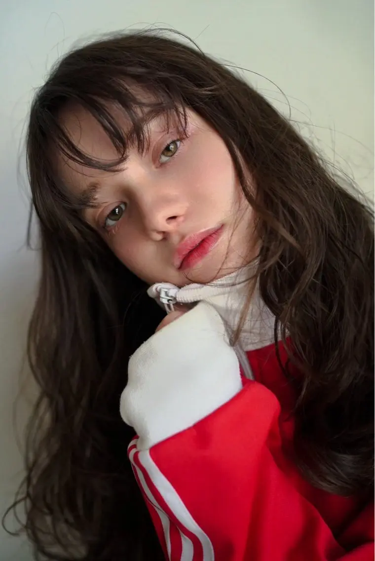 ロング パーマ 永留 春香のヘアスタイル