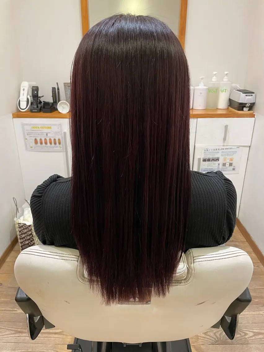 ロング カラー ピンクカラー バイオレットカラー ROSSO川口店 キクチのヘアスタイル
