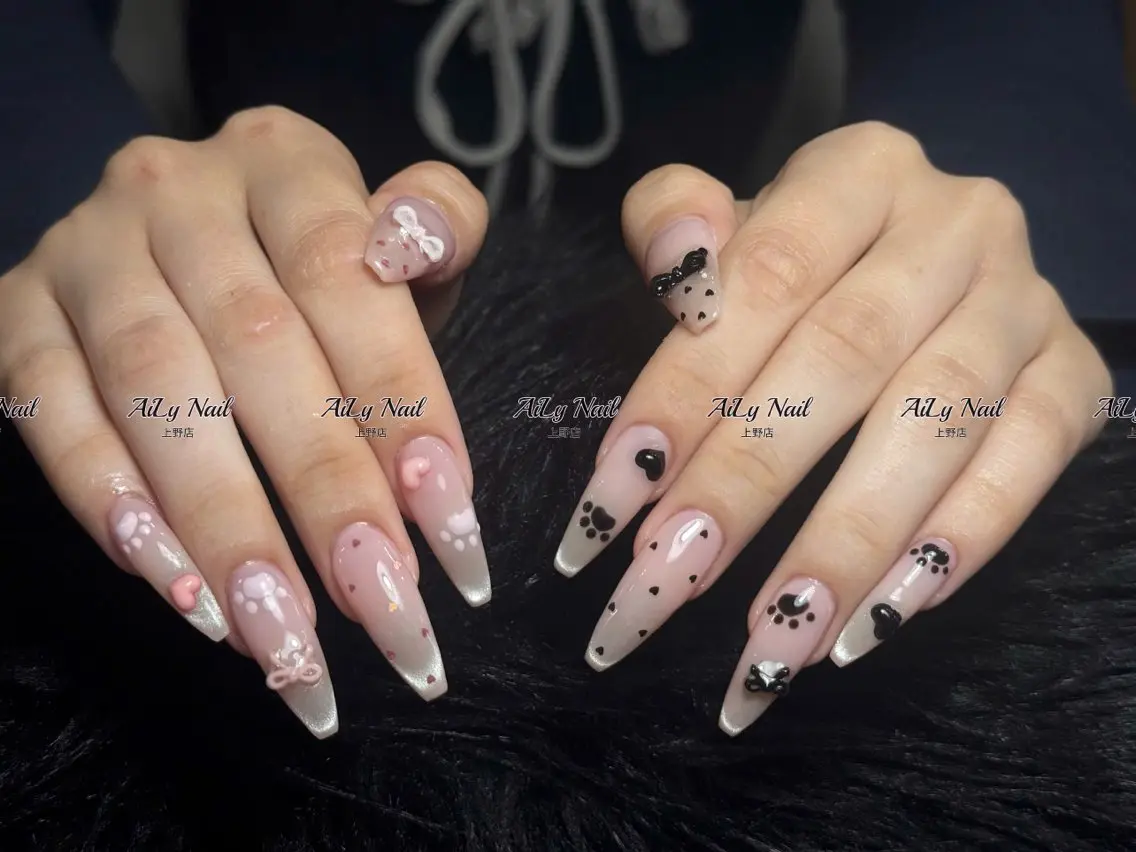 ネイル アートネイル ジェルネイル マグネットネイル ニュアンスネイル シンプルネイル ハンドネイル AiLy Nail 上野店のネイルデザイン