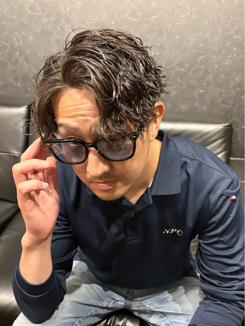 ショート パーマ メンズ メンズ特化 星野裕人のヘアスタイル