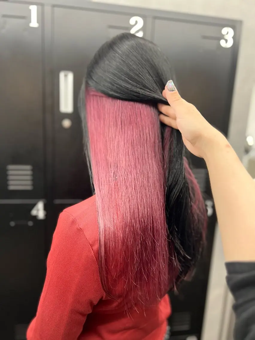 ロング カラー ピンクカラー カット ヘアカラー 透明感カラー特化🫧 🦋栗原🦋のヘアスタイル