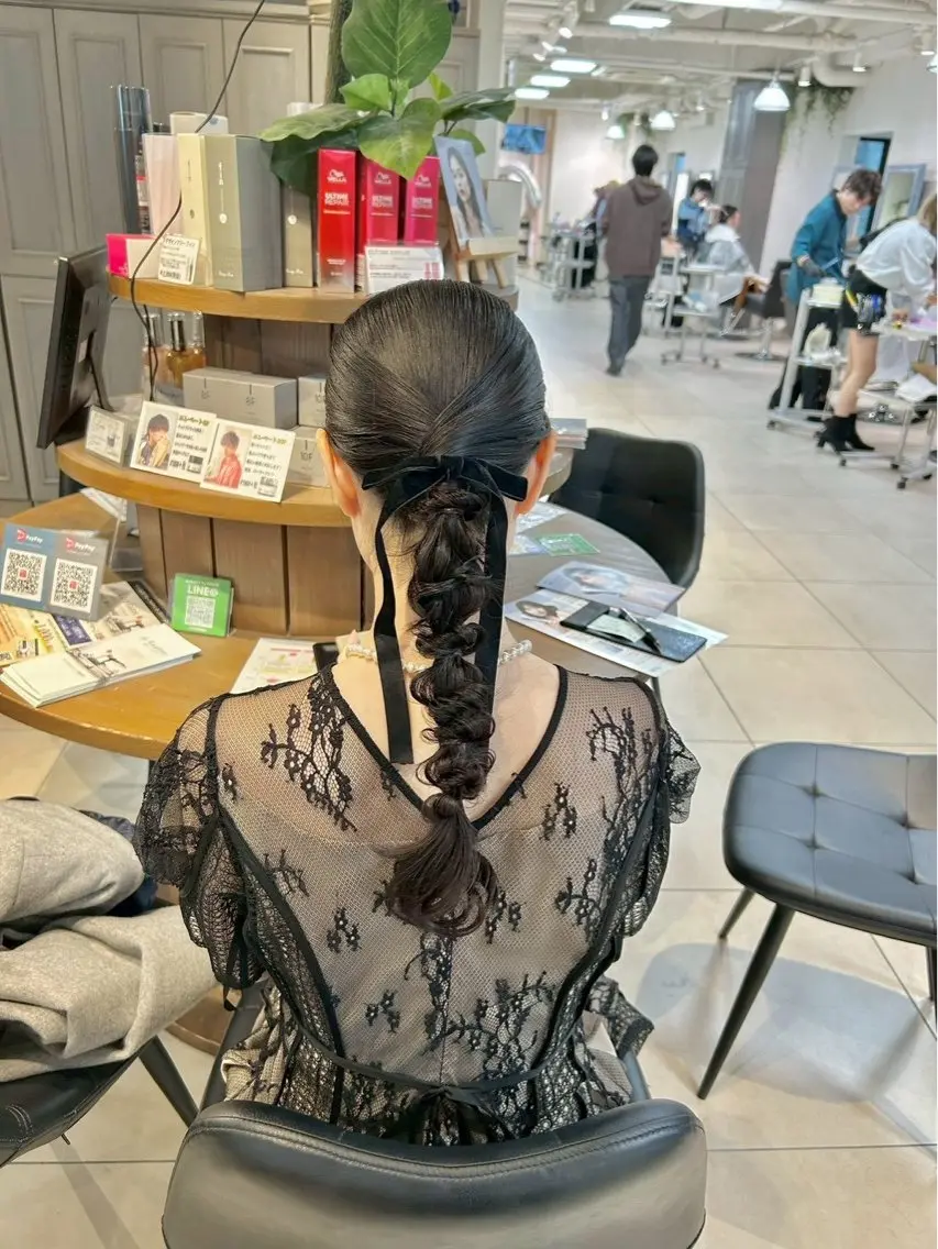 ヘアアレンジ 🎀ゆづき🫧 透明感/アレンジ💝のヘアスタイル