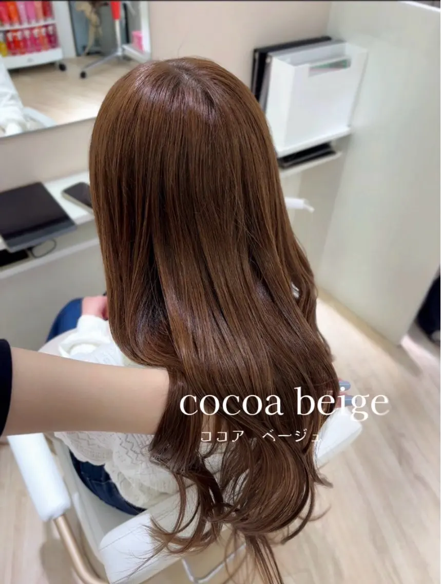 ロング カラー ヘアカラー ParveMix 岡本えりかのヘアスタイル