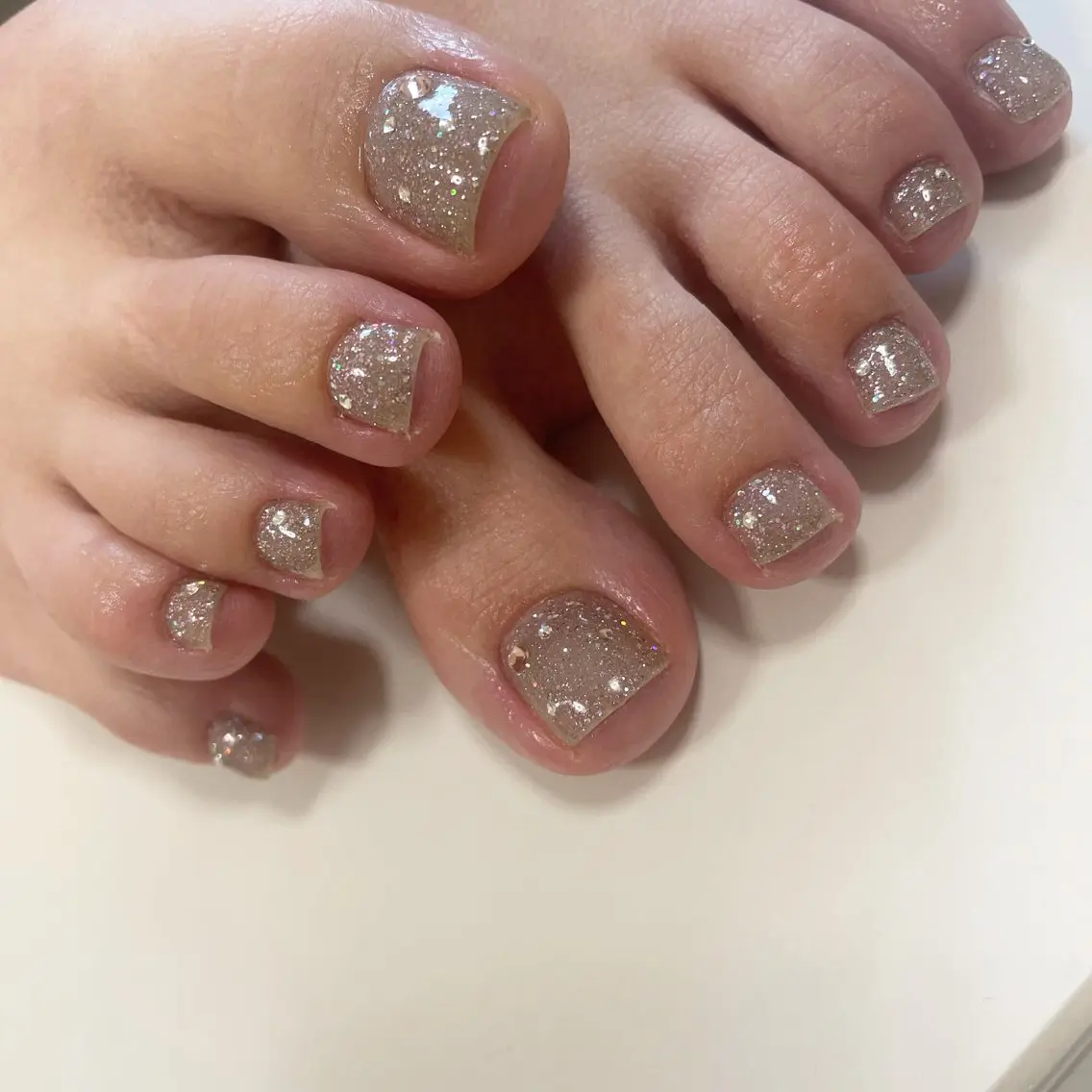 ネイル フットネイル ラメ(グリッター) yuumi Daiki Nailのネイルデザイン