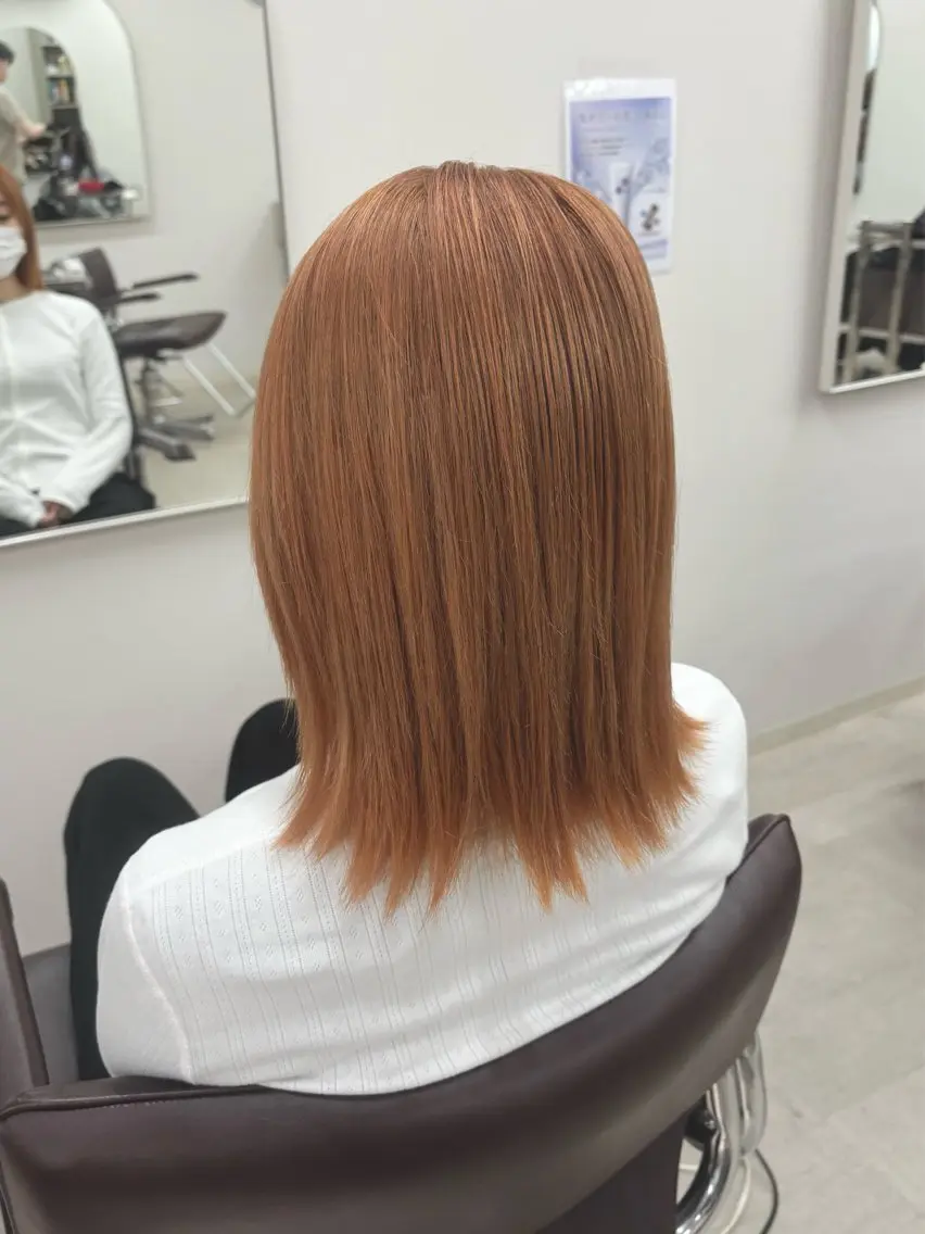 ミディアム カラー 渋谷|透明感カラー 🫧🤍|rinaのヘアスタイル