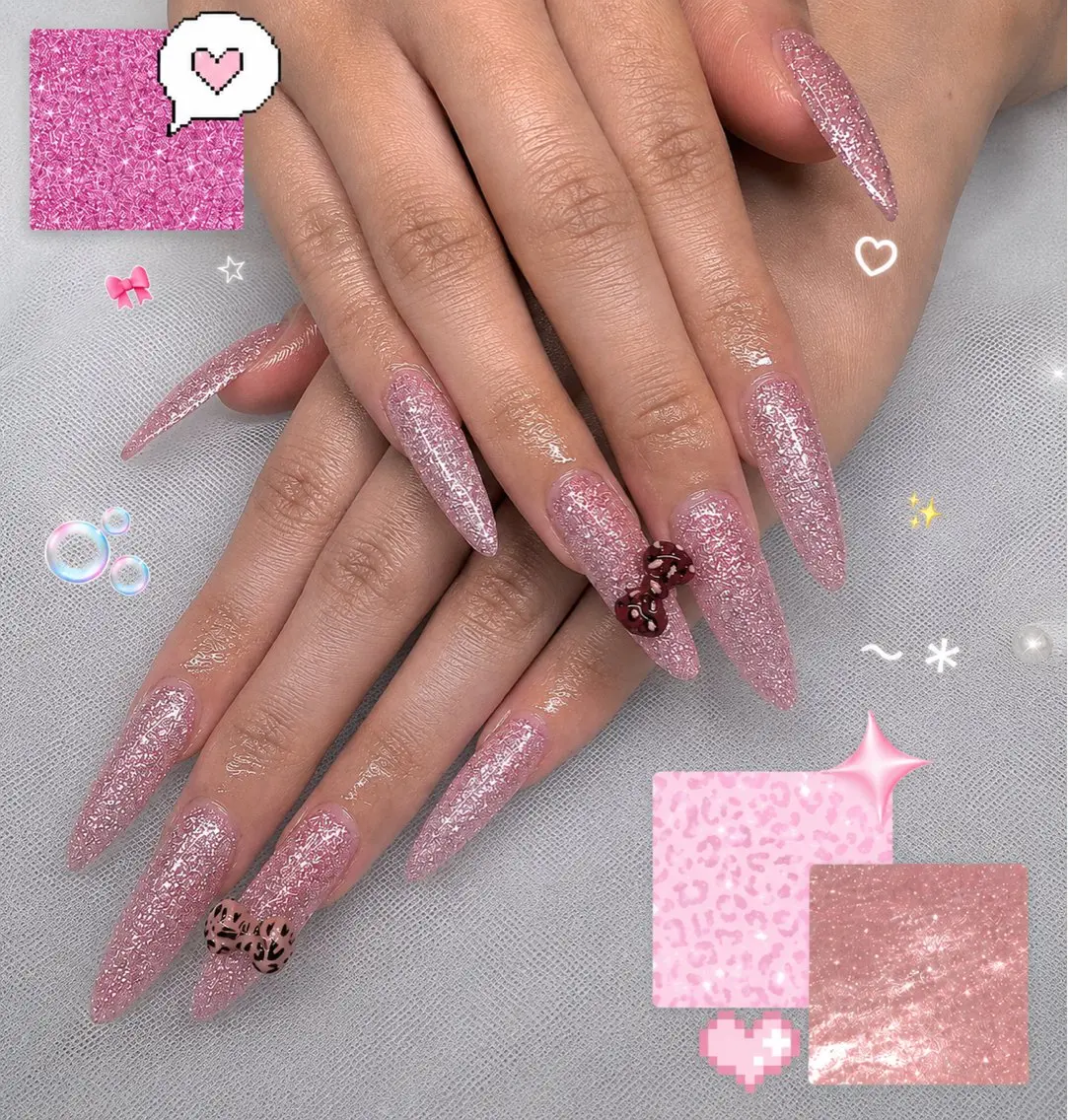 【モデル施術】チップ長さだし10本+ワンカラーの写真