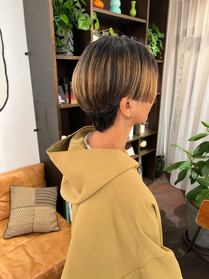 ショート カット デジタルパーマ 加藤園のヘアスタイル