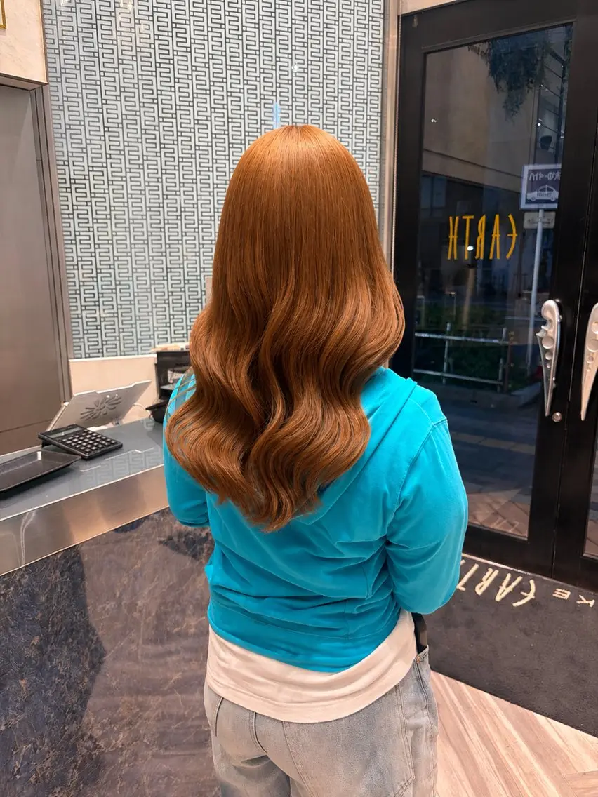 ロング earth銀座 青山🩵のヘアスタイル