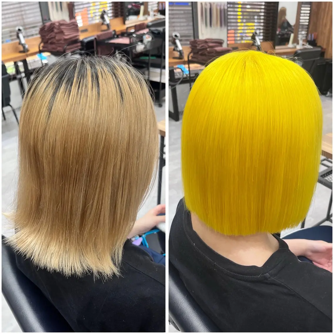 ショート カラー イエローカラー ヘアカラー トリートメント MAKO ❤️🔥NEXTのヘアスタイル