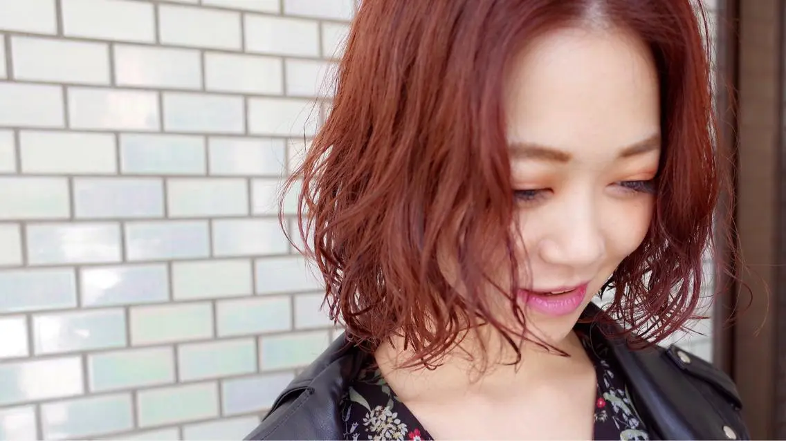ショート カラー パーマ ボブ 当日予約🆗✂︎ ウエモト タクのヘアスタイル