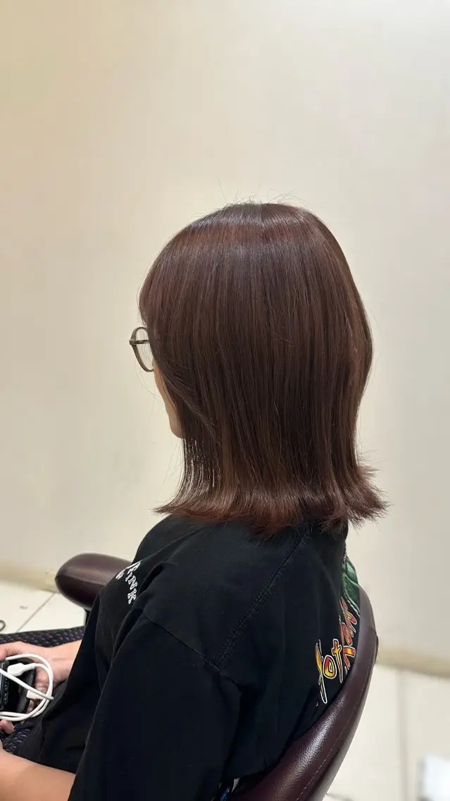 ミディアム ヘアカラー 透明感ｶﾗｰ🫧 HIRAIのヘアスタイル