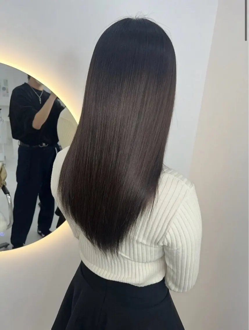ロング ミン MINのヘアスタイル