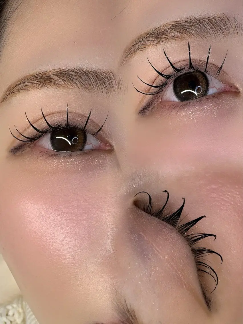 エクステ︎┊︎ダブルフラットラッシュ80束(160本)の写真