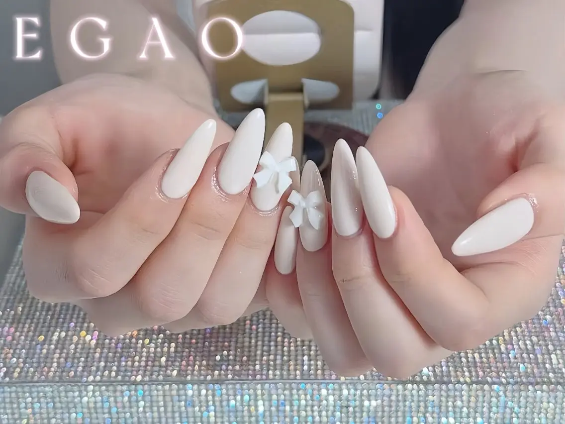 ネイル 長さ出し ジェルネイル 韓国ネイル マグネットネイル 持ち込み ハンドネイル EGAO NAIL 錦糸町店のネイルデザイン