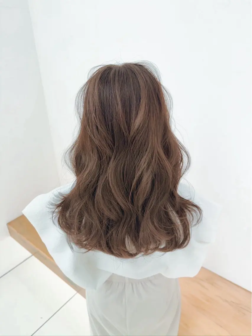 ✨ブリーチ無し透明感Wカラー🫧🎀【業界最高峰処理剤付き】の写真